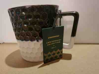 Starbucks 2017 Siren Scales Anniversary Blue & White Ceramic Mug 12oz New in Box - Sold on eBay Dec, 13th 2019 for $49.00