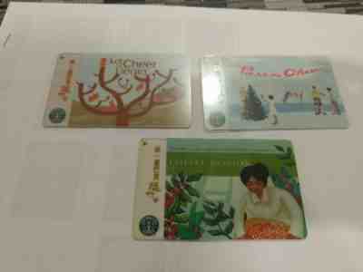 Starbucks Gift Card Taiwan 2007-3 Card Set - Sold on eBay Dec, 13th 2019 for $100.00