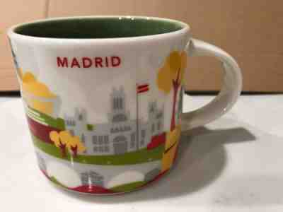 STARBUCKS  Madrid Spain You Are Here Mug Cup 14 Oz Spain - Sold on eBay Dec, 12th 2019 for $29.50