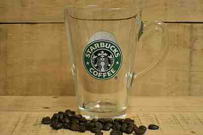  Starbucks Clear Glass Siren Mermaid Logo Coffee Cup Tea Mug b2 - Sold on eBay Dec, 12th 2019 for $21.95