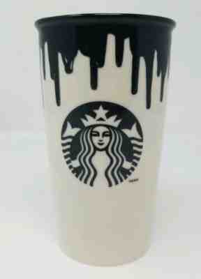 Starbucks 2014 12 oz. Traveler /Tumbler - Band of Outsiders - White and Black A3 - Sold on eBay Dec, 12th 2019 for $23.75