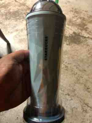 Starbucks Frappuccino Blue Ombre Venti Cold Cup 2 Lids W/ Chrome Dome Lid 2012 - Sold on eBay Dec, 12th 2019 for $20.00