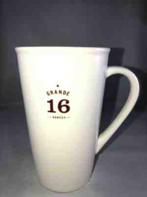 Starbucks 2010 Grande 16 Oz Coffee Mug Gloss White Ceramic - Sold on eBay Dec, 12th 2019 for $19.00