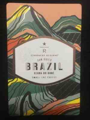 Starbucks Reserve Taster Card - Sun-Dried Brazil Serra Do Bone (US VERSION) - Sold on eBay Dec, 10th 2019 for $19.90