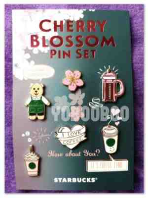 2018 Starbucks Cherry Blossom Sakura Barista Pins Collectable  - Sold on eBay Dec, 5th 2019 for $44.99