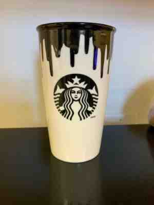 Starbucks 2014 12 oz. Traveler Tumbler Band of Outsiders White and Black - Sold on eBay Dec, 18th 2019 for $20.00