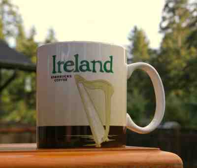 Starbucks Coffee Company 2014 Ireland Eire Harp 16oz Mug Cup Brown Inside - Sold on eBay Dec, 18th 2019 for $68.00