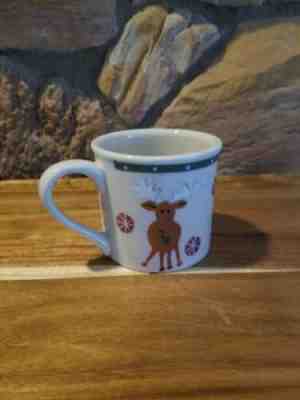 Vintage Starbucks Barista Hartstone Moose Coffee Mug Hand painted USA - Sold on eBay Dec, 18th 2019 for $22.00