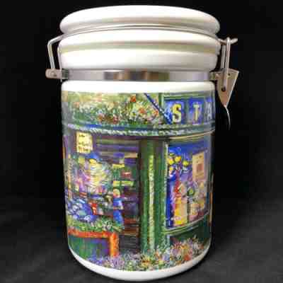 Starbucks Farmer's Market First Store Coffee Cookie Canister Pike Place - Sold on eBay Dec, 18th 2019 for $40.00