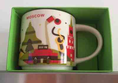 14oz Starbucks RUSSIA MOSCOW You Are Here YAH Series Mug With Box NEW RARE WHTF - Sold on eBay Dec, 18th 2019 for $38.99