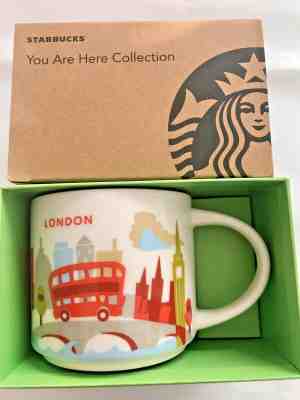 Starbucks Coffee 14oz LONDON mug YAH YOU ARE HERE Cup NIB w/ SKU - Sold on eBay Dec, 18th 2019 for $34.95