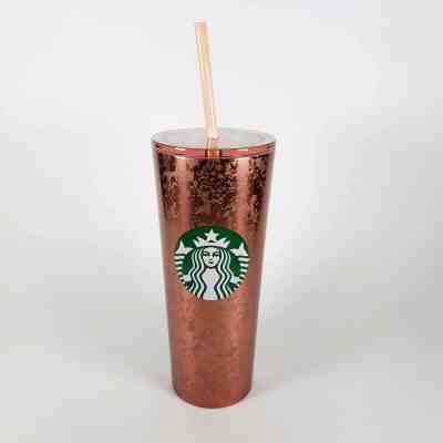 Starbucks Pink / Rose Gold Speckled 2019 Holiday Tumbler - Grande 16oz NWT  - Sold on eBay Dec, 18th 2019 for $29.98