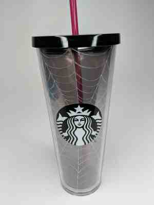 New Starbucks 2019 Glitter Spiderweb Limited Edition Tumbler Cup Halloween Fall - Sold on eBay Dec, 18th 2019 for $42.00