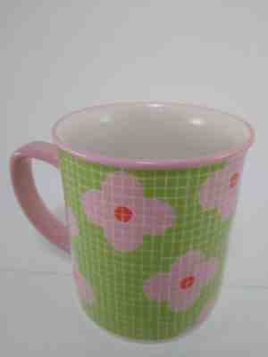 ?  Starbucks Mug 2004 Barista Pink Flowers Green Ceramic Coffee Cup - Sold on eBay Dec, 18th 2019 for $16.61