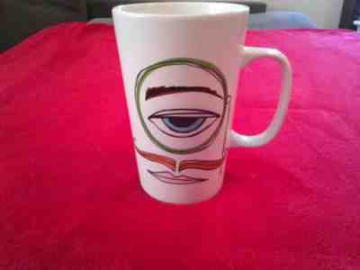Starbucks Mug Eye Monacle Man w/ Mustache Lip Frenchman Collectable 2014  - Sold on eBay Dec, 17th 2019 for $16.99
