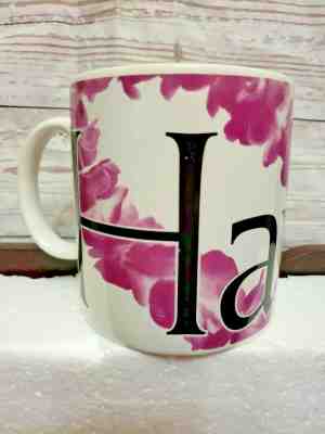 Vintage Starbucks Coffee Mug 2001 Hawaii City Mug Purple Lei By Jan Belson - Sold on eBay Dec, 17th 2019 for $28.04