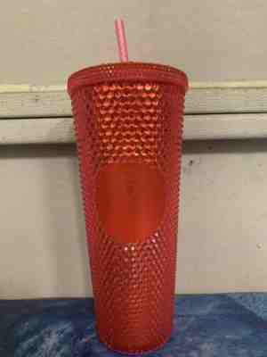 Starbucks Neon Pink Studded Cold Cup Tumbler WINTER HOLIDAY 2019 24 oz - Sold on eBay Dec, 17th 2019 for $39.95