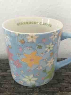 Starbucks 2005 Collectible Coffee Mug Cup Blue Flowers Spring Floral 16 oz MINT - Sold on eBay Dec, 17th 2019 for $25.00