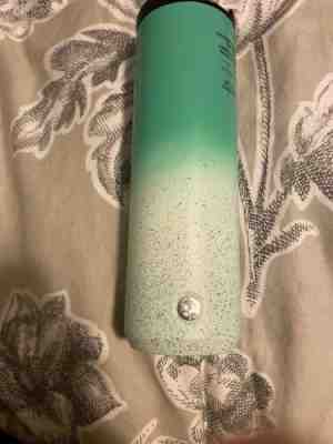 Starbucks 2019 Hot Tumbler Traveler Coffee Mug Tiffany Blue Ombre Splatter HTF - Sold on eBay Dec, 17th 2019 for $27.95