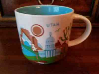 STARBUCKS "You Are Here" Collection / UTAH / RETIRED / City Mug - Mint Cond - Sold on eBay Dec, 17th 2019 for $20.90