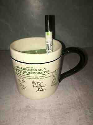 New STARBUCKS Celebration Mug with pen to personalize 18 oz ceramic 2008 bake - Sold on eBay Dec, 17th 2019 for $20.00