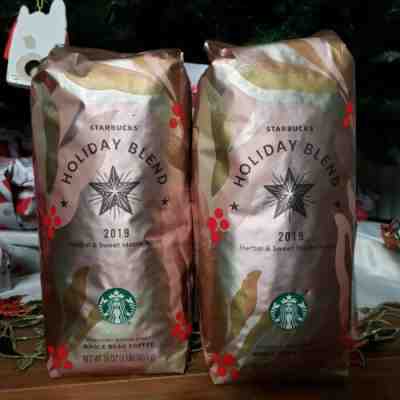 Starbucks 2019 Holiday blend Herbal and sweet maple notes 1 lb whole bean 2 pack - Sold on eBay Dec, 17th 2019 for $23.99