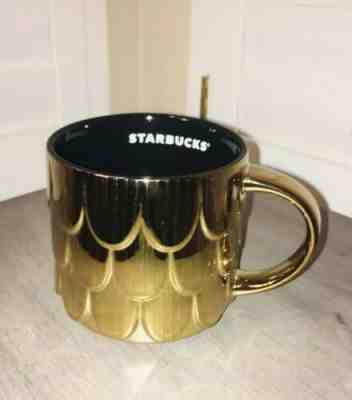 Starbucks Holiday Gold Mermaid Mug - Sold on eBay Dec, 17th 2019 for $15.00