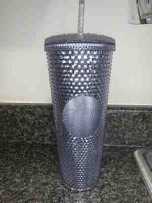 Starbucks 2019  Bling Platinum / Silver Studded Tumbler 24oz “NEW” - Sold on eBay Dec, 17th 2019 for $15.00