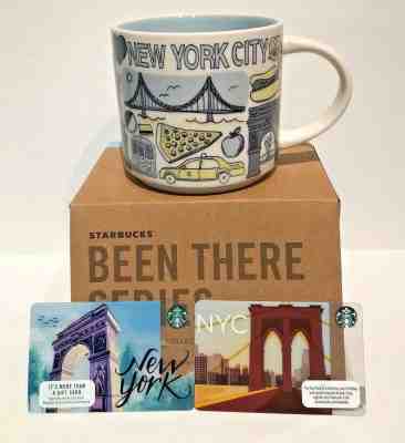  Starbucks NYC Coffee Mug Cup Been There Series Statue Of Liberty Cab 2 Bonus - Sold on eBay Dec, 17th 2019 for $29.99