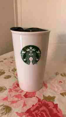 Starbucks Ceramic Travel Coffee Mug Tumbler 12 Oz Lid Mermaid Siren 2013 NVR USE - Sold on eBay Dec, 17th 2019 for $22.50