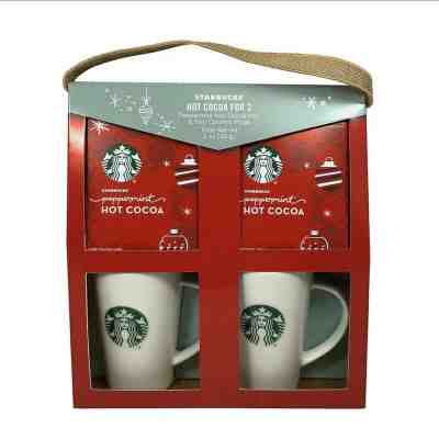 Starbucks Holiday Gift Set PEPPERMINT HOT COCOA FOR TWO Christmas Gift STARBUCKS - Sold on eBay Dec, 17th 2019 for $15.50