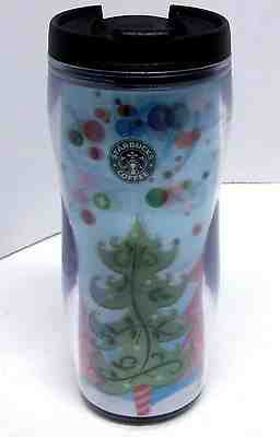 NWT STARBUCKS COFFEE COMPANY 2005 Travel Tumbler 12 oz LENTICULAR CHRISTMAS LUCY