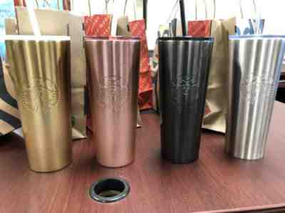 Brand New 2019 Starbucks 24 oz Stainless Tumbler Choose your Color- Gold is Left - Sold on eBay Dec, 17th 2019 for $21.75