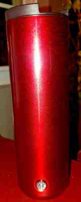 NEW 16 oz Starbucks Red sparkled Vacuum Insulated Stainless Steel tumbler - Sold on eBay Dec, 17th 2019 for $22.99