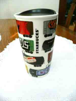 Starbucks 12 oz State of Illinois with Trains Ceramic Travel Tumbler 2017 - Sold on eBay Dec, 17th 2019 for $33.00