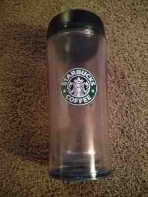 Starbucks Coffee Logo 16 oz Travel Mug Cup Tumbler with Lid! Rare 2009 Design! - Sold on eBay Dec, 17th 2019 for $18.95