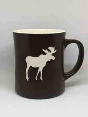 STARBUCKS Moose Coffee Mug Brown Bone China 2009 16.oz - Sold on eBay Dec, 17th 2019 for $27.00