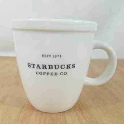 Starbucks 2001 Barista Abbey White 18 oz  Est 1971 Large Coffee Mug Cup - Sold on eBay Dec, 17th 2019 for $19.99
