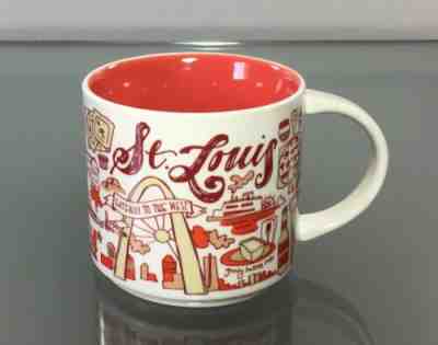 Starbucks St Louis Been There Mug 2018 Orange Interior 14 oz Never Used - Sold on eBay Dec, 17th 2019 for $16.86