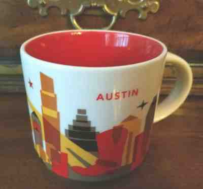 STARBUCKS "You Are Here" Collection / AUSTIN / RETIRED / City Mug - Mint Cond - Sold on eBay Dec, 17th 2019 for $20.90