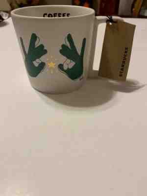 Starbucks ASL Deaf Sign Language Coffee Mug NWT Limited Edition Cup.  d - Sold on eBay Dec, 17th 2019 for $28.99