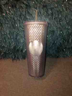 Starbucks 24oz. Platinum Silver Bling Studded Tumbler w/ Straw 2019 Holiday  NEW - Sold on eBay Dec, 17th 2019 for $28.00