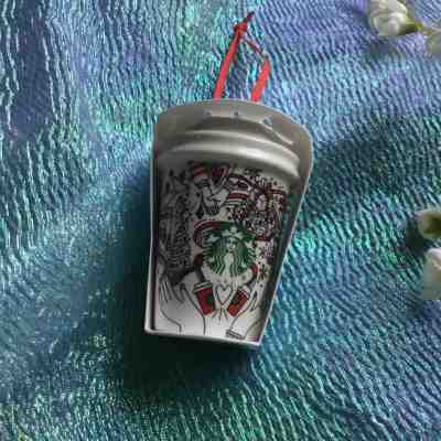 Starbucks Christmas Ornament Red Cup 2017 Ceramic Mini Coffee Mug Holiday NEW - Sold on eBay Dec, 17th 2019 for $18.75