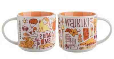 New With Box Starbucks 2018 Hawaii WAIKIKI 'Been There Series' 14 oz. MUG Cup - Sold on eBay Dec, 17th 2019 for $29.59