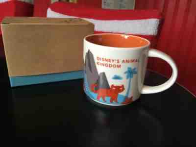 NIB NEW STARBUCKS DISNEY PARKS YAH YOU ARE HERE COLLECTION ANIMAL KINGDOM MUG - Sold on eBay Dec, 17th 2019 for $39.00