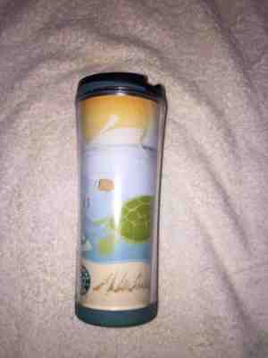 Starbucks 2008 Hawaii Aloha 12 oz Travel Tumbler Ocean Fish Turtle Beach - Sold on eBay Dec, 17th 2019 for $19.99