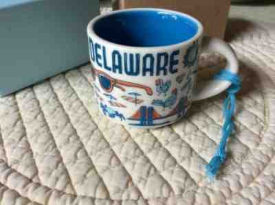 STARBUCKS DELAWARE BEEN THERE Mug Ornament New In Box - Sold on eBay Dec, 17th 2019 for $18.50