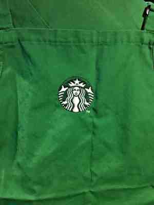 Genuine Starbucks Coffee BARISTA APRON GREEN Store Used Official Logo W/ Pockets - Sold on eBay Dec, 17th 2019 for $18.69