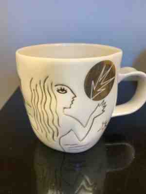 Starbucks Mermaid Coffee Mug Bone China White Gold Cup 10oz 2013 Anniversary NEW - Sold on eBay Dec, 17th 2019 for $20.00