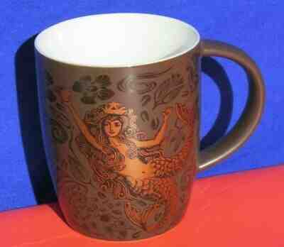 Starbucks Coffee Mug Split Tail Mermaid Siren Brown Copper 2011 40th Anniv - Sold on eBay Dec, 17th 2019 for $19.97